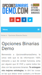 Mobile Screenshot of opcionesbinariasdemo.com